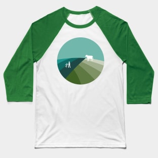 Simplified Farming Landscape Baseball T-Shirt